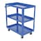 Vestil Steel Service Cart, 3 Shelves, 22 x 36, Steel, 1000 lb Load Capacity, 3 Shelves, 21.875" W SCS3-2236 - alternate 1